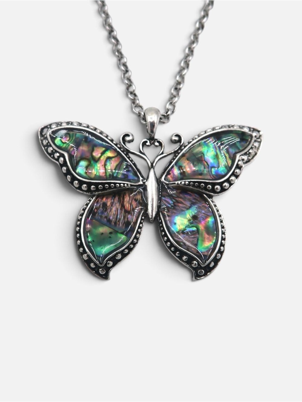 ABALONE BUTTERFLY NECKLACE